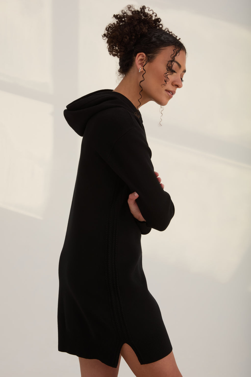 The Sweater Hoodie Dress In Ink - KADA The Sweater Hoodie Dress In Ink - KADA